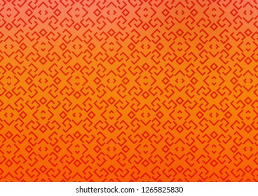 Light Orange vector backdrop with long lines. Lines on blurred abstract background with gradient. Pattern for business booklets, leaflets.