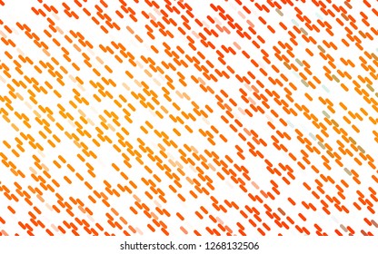 Light Orange vector backdrop with long lines. Modern geometrical abstract illustration with staves. Pattern for ads, posters, banners.