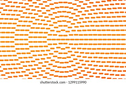 Light Orange vector backdrop with long lines. Glitter abstract illustration with colored sticks. Pattern for business booklets, leaflets.