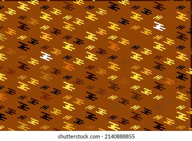 Light Orange vector backdrop with long lines. Decorative shining illustration with lines on abstract template. Pattern for ads, posters, banners.
