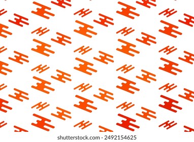 Light Orange vector backdrop with long lines. Glitter abstract illustration with colored sticks. Pattern for business booklets, leaflets.