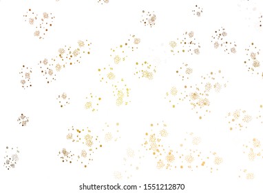 Light Orange vector backdrop with memphis shapes. Modern abstract illustration with colorful random forms. Simple design for your web site.