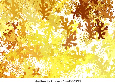 Light Orange vector backdrop with memphis shapes. Modern abstract illustration with colorful random forms. Best smart design for your business.