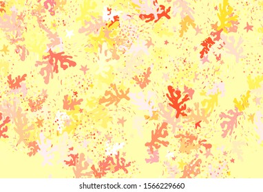 Light Orange vector backdrop with memphis shapes. Illustration with colorful gradient shapes in abstract style. Background for a cell phone.