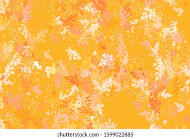 Light Orange vector backdrop with memphis shapes. Simple colorful illustration with abstract gradient shapes. Background for a cell phone.