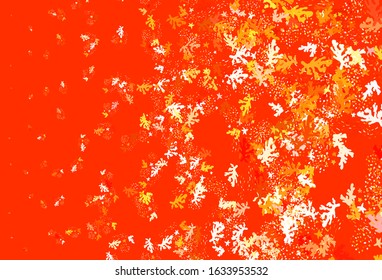 Light Orange vector backdrop with memphis shapes. Decorative design in abstract style with random forms. Elegant design for wallpapers.