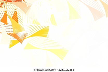 Light Orange vector backdrop with memphis shapes. Modern abstract illustration with colorful random forms. Best smart design for your business.