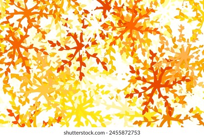 Light Orange vector backdrop with memphis shapes. Decorative design in abstract style with random forms. Modern design for your business card.