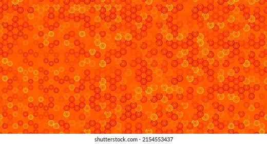 Light Orange vector backdrop with mystery symbols. Retro design in abstract style with witchcraft forms. Simple design for occult depiction.
