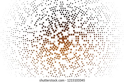 Light Orange vector backdrop with rectangles, squares. Decorative design in abstract style with rectangles. Pattern for commercials.