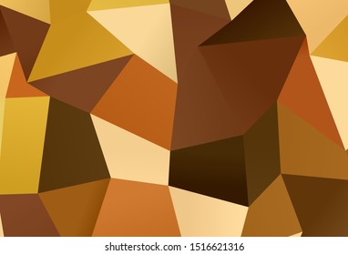 Light Orange vector backdrop with rhombus. Abstract gradient illustration with rectangles. The template can be used as a background.