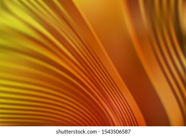 Light Orange vector backdrop with wry lines. A sample with colorful lines, shapes. Abstract style for your business design.
