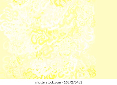 Light Orange vector backdrop with wry lines. Colorful geometric sample with gradient lines.  Brand new design for your ads, poster, banner.