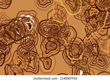 Light Orange vector backdrop with wry lines. Colorful illustration in simple style with gradient. Brand new design for your ads, poster, banner.