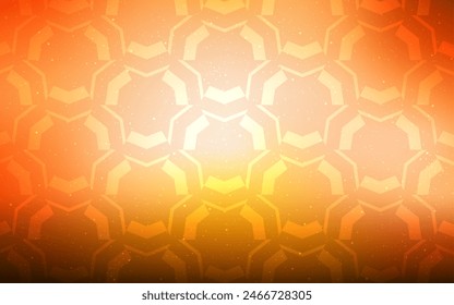 Light Orange vector backdrop with wry lines. A shining illustration, which consists of curved lines. Colorful wave pattern for your design.