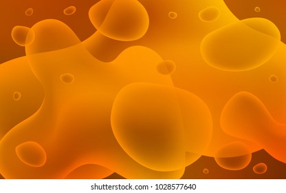 Light Orange vector background with abstract circles. A vague circumflex abstract illustration with gradient. New composition for your brand book.