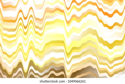 Light Orange vector background with abstract lines. Modern gradient abstract illustration with bandy lines. The best blurred design for your business.