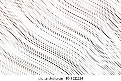 Light Orange vector background with abstract lines. A sample with blurred bubble shapes. A completely new marble design for your business.