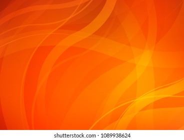 Light Orange vector background with abstract lines. A vague circumflex abstract illustration with gradient. Pattern for your business design.