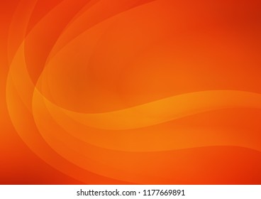 Light Orange vector background with abstract lines. An elegant bright illustration with gradient. The elegant pattern for brand book.