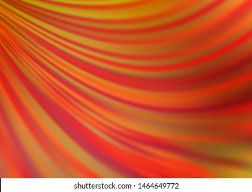 Light Orange vector background with abstract lines. Shining crooked illustration in marble style. Textured wave pattern for backgrounds.