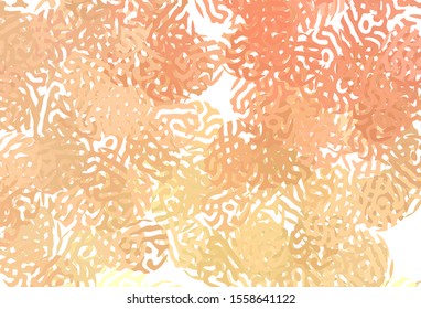 Light Orange vector background with abstract shapes. Illustration with colorful gradient shapes in abstract style. Background for a cell phone.