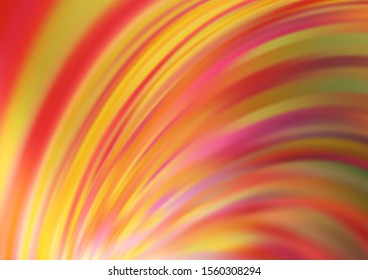 Light Orange vector background with abstract lines. A completely new color illustration in marble style. Brand new design for your ads, poster, banner.