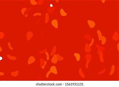 Light Orange vector background with abstract forms. Simple colorful illustration with abstract gradient shapes. Modern design for your business card.