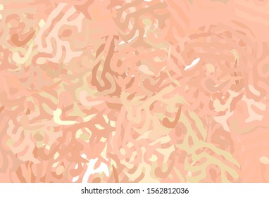 Light Orange vector background with abstract shapes. Simple colorful illustration with abstract gradient shapes. Best smart design for your business.