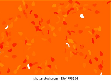 Light Orange vector background with abstract forms. Modern abstract illustration with colorful random forms. Elegant design for wallpapers.