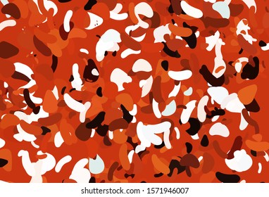 Light Orange vector background with abstract forms. Simple colorful illustration with abstract gradient shapes. Modern design for your business card.