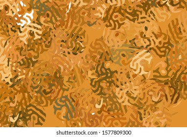 Light Orange vector background with abstract shapes. Illustration with colorful gradient shapes in abstract style. Simple design for your web site.