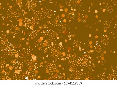 Light Orange vector background with abstract shapes. Illustration with colorful gradient shapes in abstract style. Simple design for your web site.