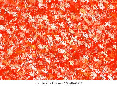 Light Orange vector background with abstract shapes. Illustration with colorful gradient shapes in abstract style. Modern design for your business card.