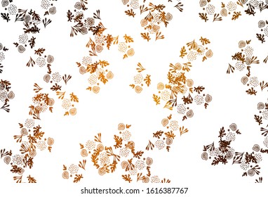 Light Orange vector background with abstract shapes. Modern abstract illustration with colorful random forms. Best smart design for your business.