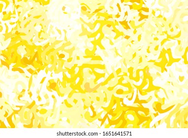 Light Orange vector background with abstract shapes. Modern abstract illustration with colorful random forms. Simple design for your web site.