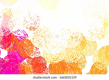 Light Orange vector background with abstract shapes. Illustration with colorful gradient shapes in abstract style. Modern design for your business card.