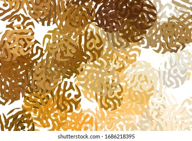 Light Orange vector background with abstract shapes. Simple colorful illustration with abstract gradient shapes. Elegant design for wallpapers.