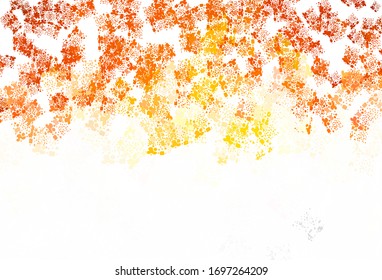 Light Orange vector background with abstract shapes. Illustration with colorful gradient shapes in abstract style. Elegant design for wallpapers.