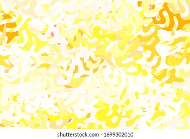 Light Orange vector background with abstract shapes. Illustration with colorful gradient shapes in abstract style. Simple design for your web site.