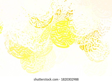 Light Orange vector background with abstract shapes. Decorative design in abstract style with random forms. Simple design for your web site.