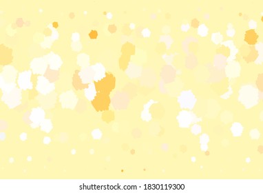 Light Orange vector background with abstract shapes. Colorful chaotic forms with gradient in modern style. Best smart design for your business.