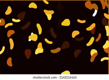 Light Orange vector background with abstract forms. Decorative design in abstract style with random forms. Background for a cell phone.