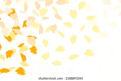 Light Orange vector background with abstract shapes. Decorative design in abstract style with random forms. Background for a cell phone.