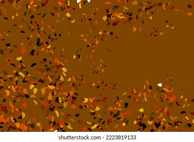 Light Orange vector background with abstract forms. Modern abstract illustration with colorful random forms. Best smart design for your business.