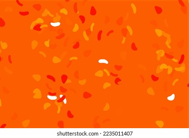 Light Orange vector background with abstract forms. Decorative design in abstract style with random forms. Simple design for your web site.