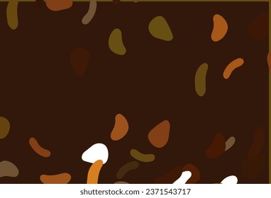 Light Orange vector background with abstract forms. Illustration with colorful gradient shapes in abstract style. Modern design for your business card.
