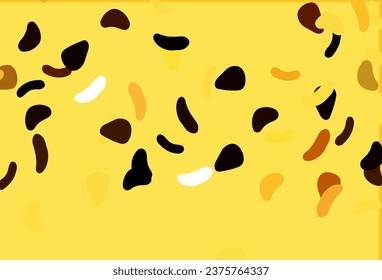 Light Orange vector background with abstract forms. Decorative design in abstract style with random forms. Background for a cell phone.