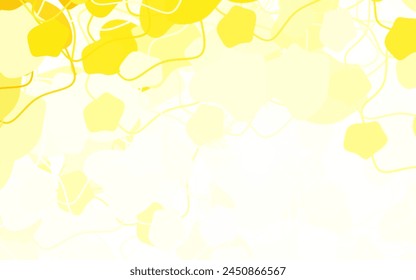 Light Orange vector background with abstract shapes. Modern abstract illustration with colorful random forms. Elegant design for wallpapers.