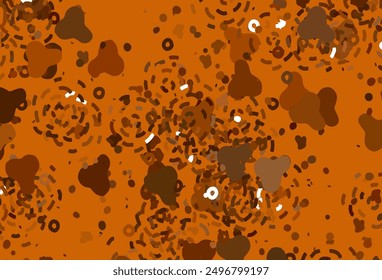 Light Orange vector background with abstract shapes. Modern abstract illustration with colorful random forms. Simple design for your web site.